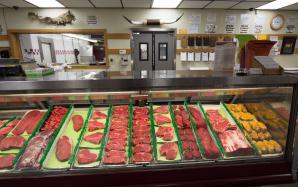 Beef Counter and Cutting Room